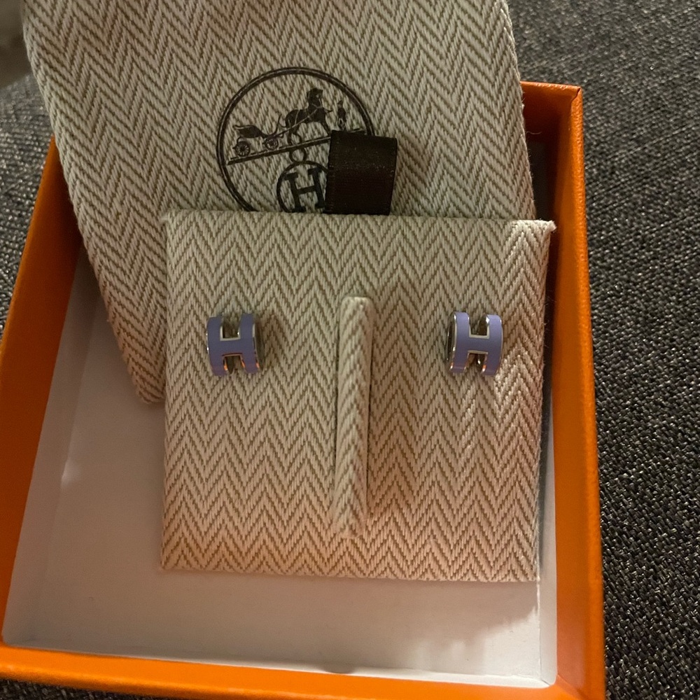 Hermes mini pop H earrings